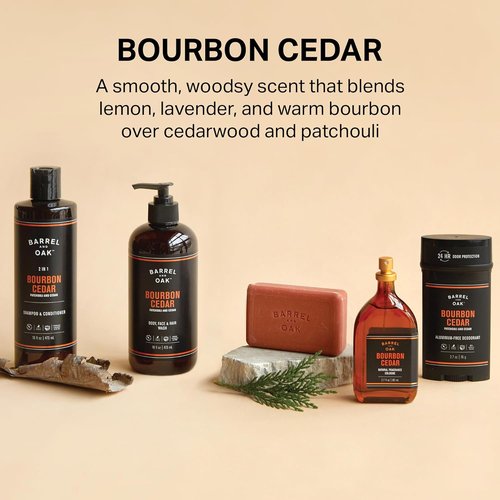 Barrel and Oak Leave-In Conditioner Cream for Men - Dual-Use Styling & Hair Care, Restores Dry Hair, 16 oz