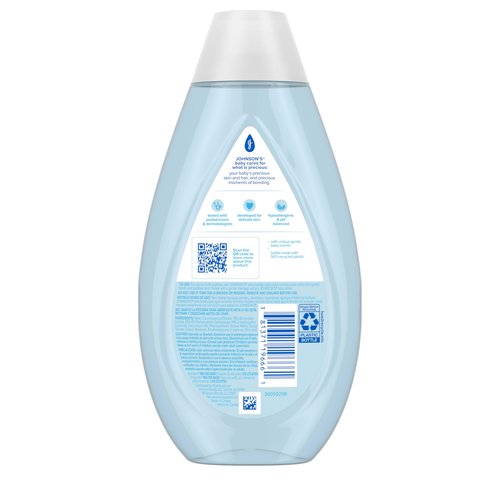 Johnson's Baby Fluffy Bubbles Bubble Bath, No More Tears, Gently Cleanses Delicate Skin Without Feeling Dry, Hypoallergenic, No Added Parabens, Sulfates & Dyes, Baby Essentials, 13.6 fl. oz