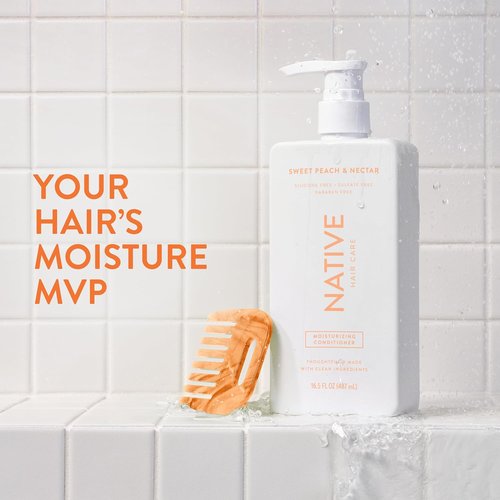 Native Moisturizing Conditioner - Sweet Peach & Nectar, 16.5 Fl Oz | Hydrating Formula for Soft Hair