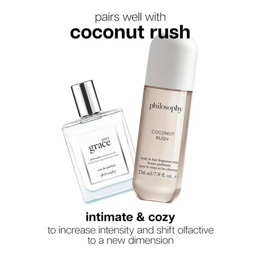 Philosophy Pure Grace Eau De Parfum - Crisp & Clean Women's Fragrance - Water Lily & Musk - 2 Fl Oz