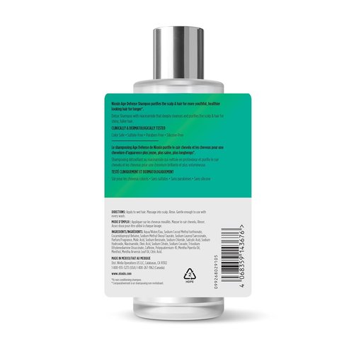 Nioxin Age Defense Shampoo - Detox Scalp Cleanser with Niacinamide | Paraben & Sulfate-Free | Daily Use