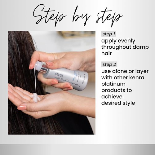 Kenra Platinum Thickening Glaze - Volumizing Styler for Fullness & Body - Lightweight Conditioning for All Hair Types