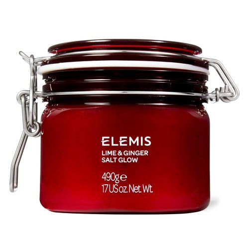 ELEMIS Exotic Lime & Ginger Salt Glow - Invigorating Exfoliating Salt Scrub 490g for Soft Skin