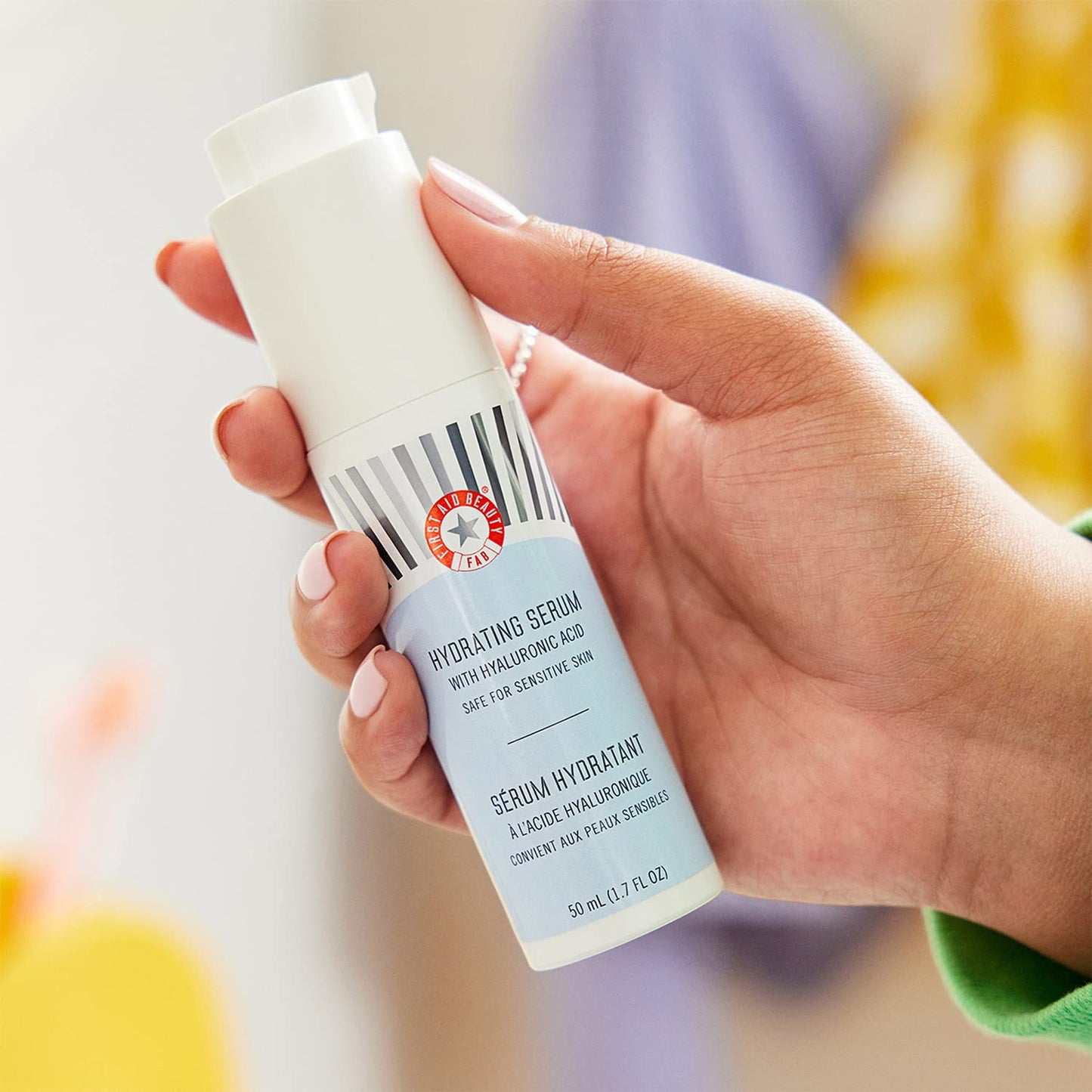 First Aid Beauty - Hydrating Serum with Hyaluronic Acid & Squalane | 24-Hour Moisture for Sensitive Skin, 1.7 oz