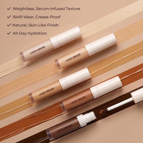 Laura Mercier Real Flawless Concealer Serum - Long-Lasting, Waterproof, & Buildable Coverage, Oil-Free