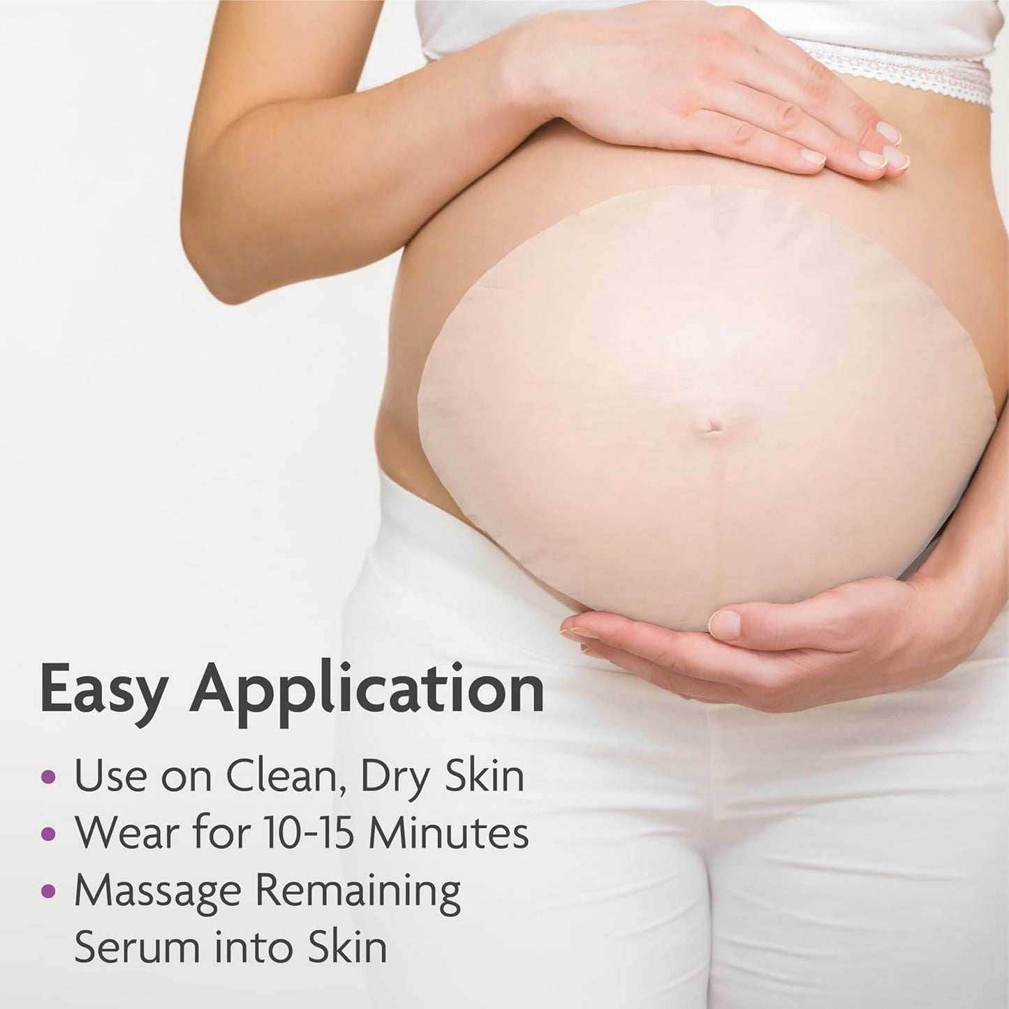 TriLASTIN Belly Masks - Hydrating & Soothing Masks for Pregnant Women - Reduces Stretch Marks - 1 Pack