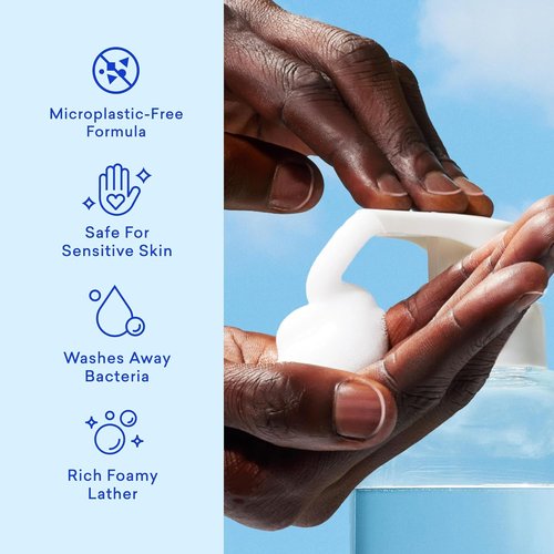 BLUELAND Hand Soap Duo - 2 Refillable Glass Foaming Dispensers with 8 Scented Refill Tablets | 8 x 9 Fl Oz