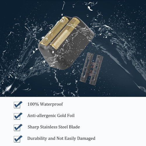 Finale Replacement Foil - Compatible with Wahl Professional 5 Star Series Shaver | Gold Super Close Shaving for Sensitive Skin
