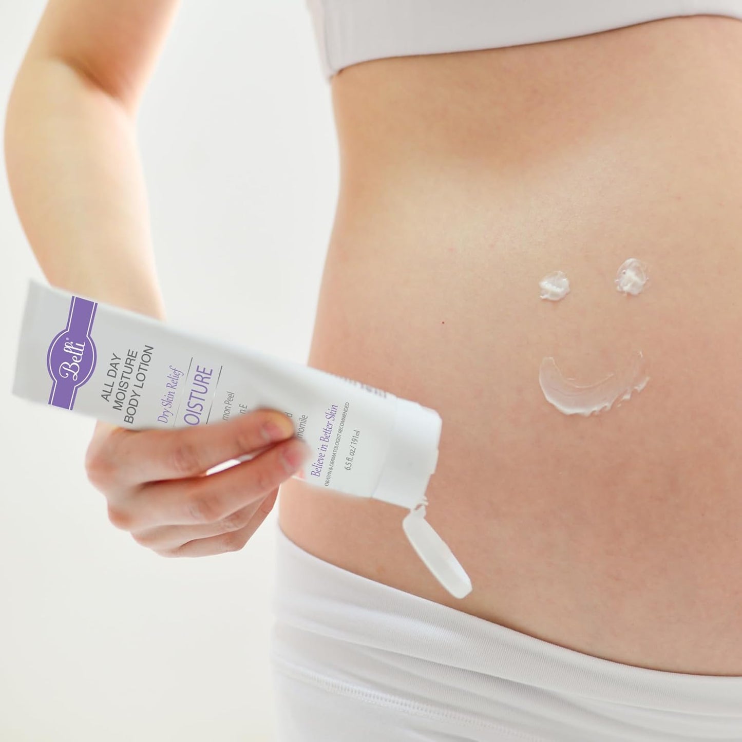 Belli Skincare All Day Moisturizer - Hydrating Body Lotion for All Skin Types | 6.5 Oz, Vegan & Pregnancy Safe