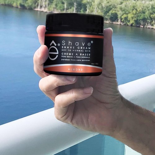 eShave Shaving Cream for Men - Almond Scent | Prevents Irritation & Razor Burn, 4 oz
