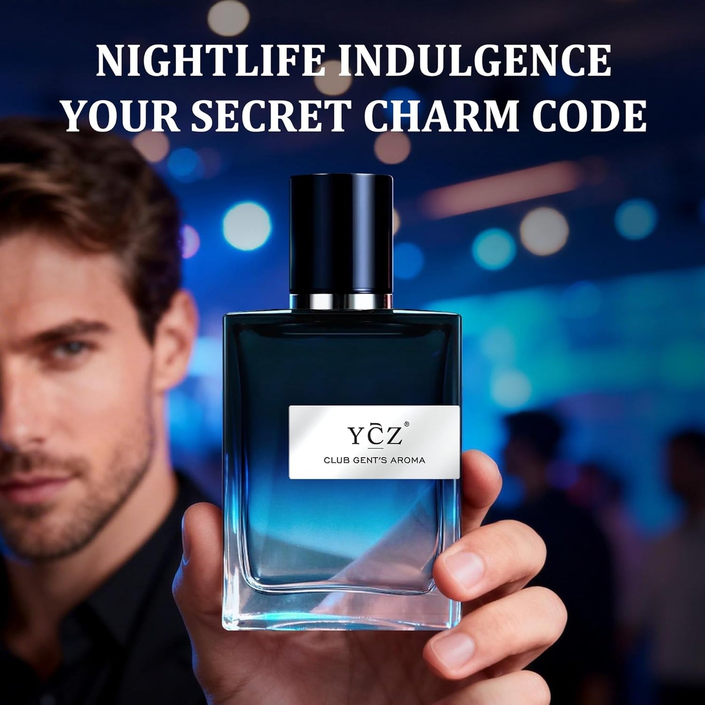 Ycz Club Cologne for Men - Long Lasting Nightclub Essential Fragrance | 1.7oz Aromatic Woody Notes