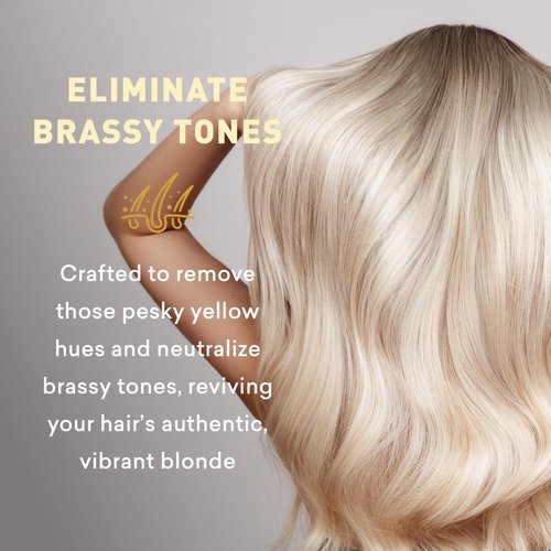 Just Nutritive Shampoo - Blonde Hair Care for Natural & Color-Treated Hair | Neutralizes Brassy Tones, 8 oz.