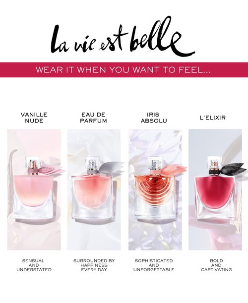 Lancôme La Vie Est Belle La Vie Vanille Nude Eau de Parfum - Long Lasting Fragrance with Notes of Solar Jasmine, Glazed Bourbon Vanilla, White Musk - Floral & Sweet Women's Perfume 3.4 Fl Oz.