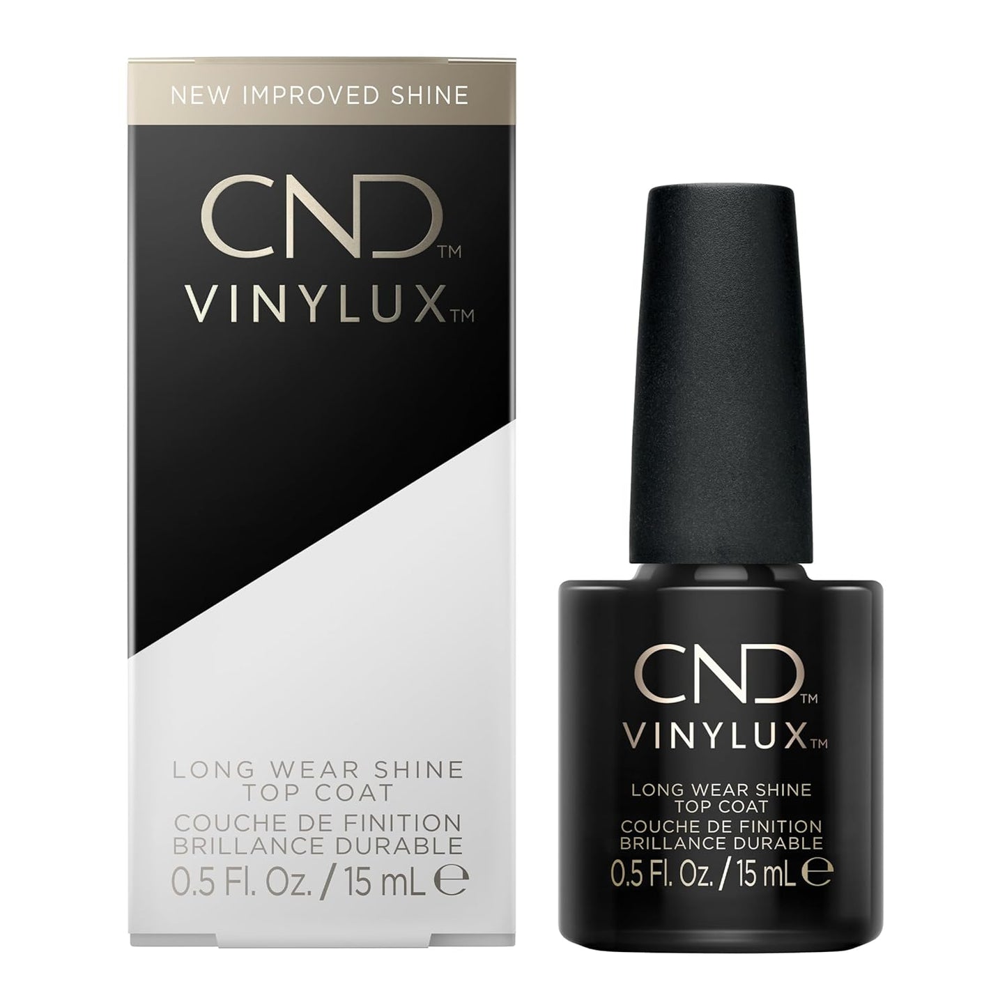 CND Vinylux Top Coat - Long Wear Shine, Quick Drying & Easy Removal | 0.5 Fl Oz