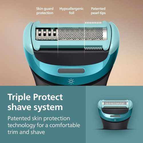 Philips Norelco Body Groomer 9000 Series - 100% Showerproof Men's Hair Trimmer & Intimate Shaver with UV Cleaner
