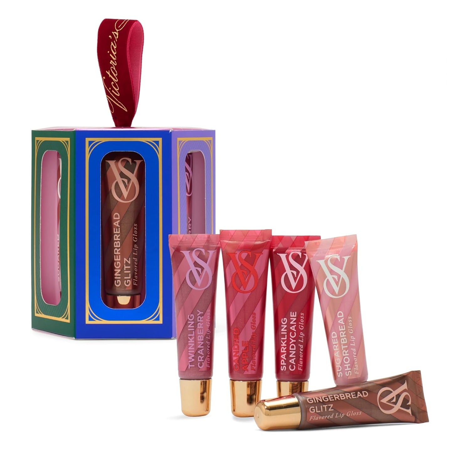 Victoria's Secret Lip Gloss Gift Set - Flavor Favorites | 5 Assorted Flavored Lip Glosses for Women