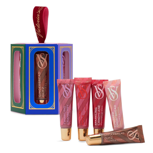 Victoria's Secret Lip Gloss Gift Set - Flavor Favorites | 5 Assorted Flavored Lip Glosses for Women