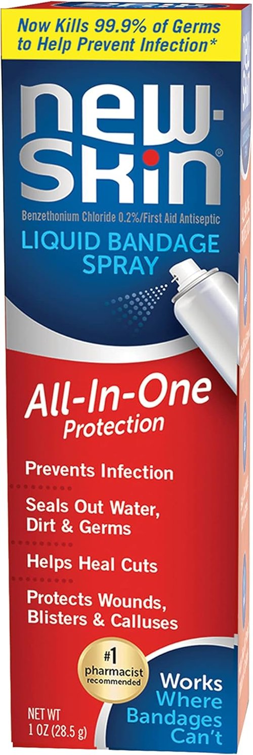 New-Skin Hypoallergenic Liquid Bandages - Sensitive Skin Formula for Minor Cuts & Scrapes | 0.3oz