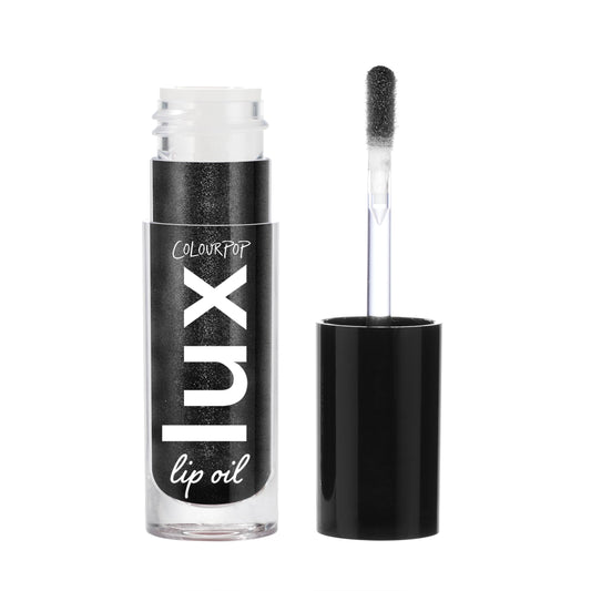 ColourPop Lux Lip Oil - Hydrating, Sheer Tinted Lip Oil Formulated with Antioxidant-Rich Chamomile Extract & Calendula Oil - Non-Greasy, Nourishing Black Lip Oil - Team Jacob (0.16 oz)