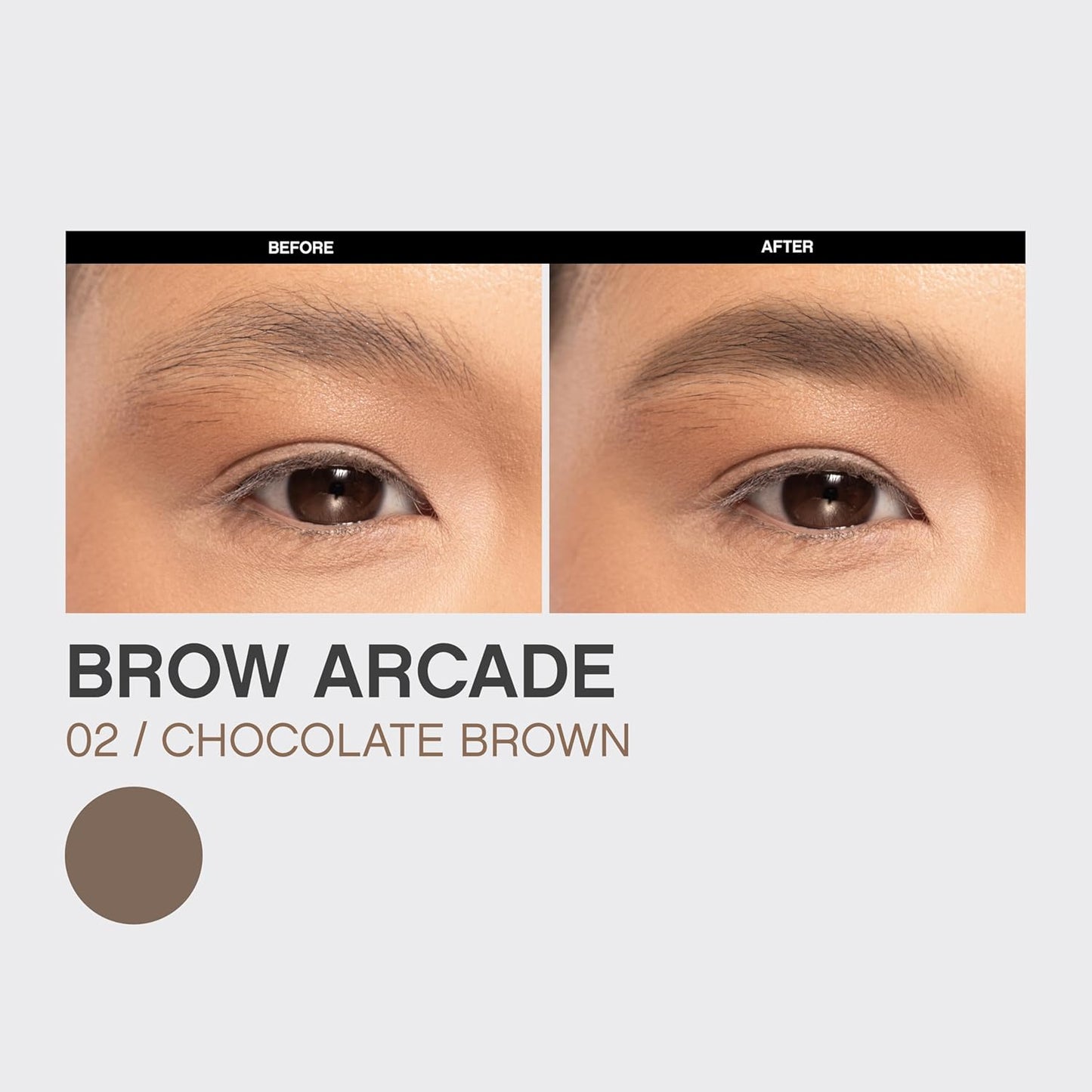 Vivienne Sabó Eyebrow Pencil - Micro Definer with Brush for Natural Shaping | Long-Wear Color, Shade 02 Chocolate Brown, 0.035 oz