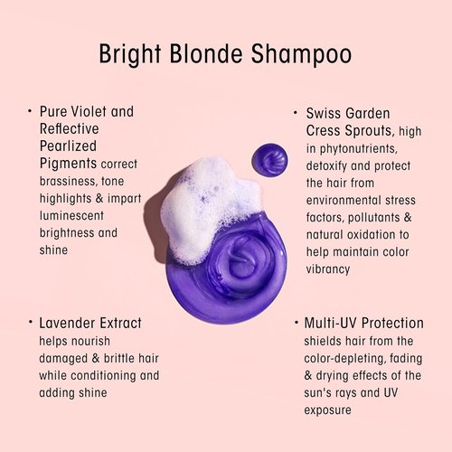 ORIBE Bight Blonde Shampoo - Purple Toning Formula for Radiant Blonde Hair | 2.5 oz