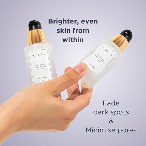 MATKAS Korean Dark Spot Corrector Serum - Niacinamide Brightening for Oily Skin | 1 Fl. Oz.
