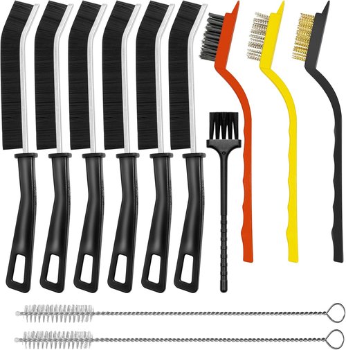 Crevice Cleaning Brush Set - Hard Bristle Grout Scrub & Multifunctional Gap Cleaner | 12PCS for Home & Kitchen