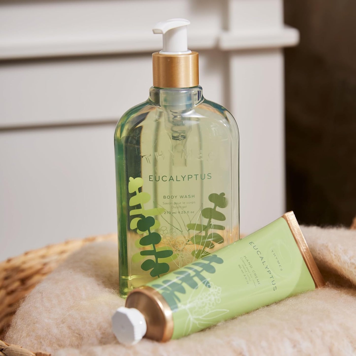 Thymes Moisturizing Body Wash - Nourishing Liquid Soap with Eucalyptus & Citrus Notes | 9.25 fl oz