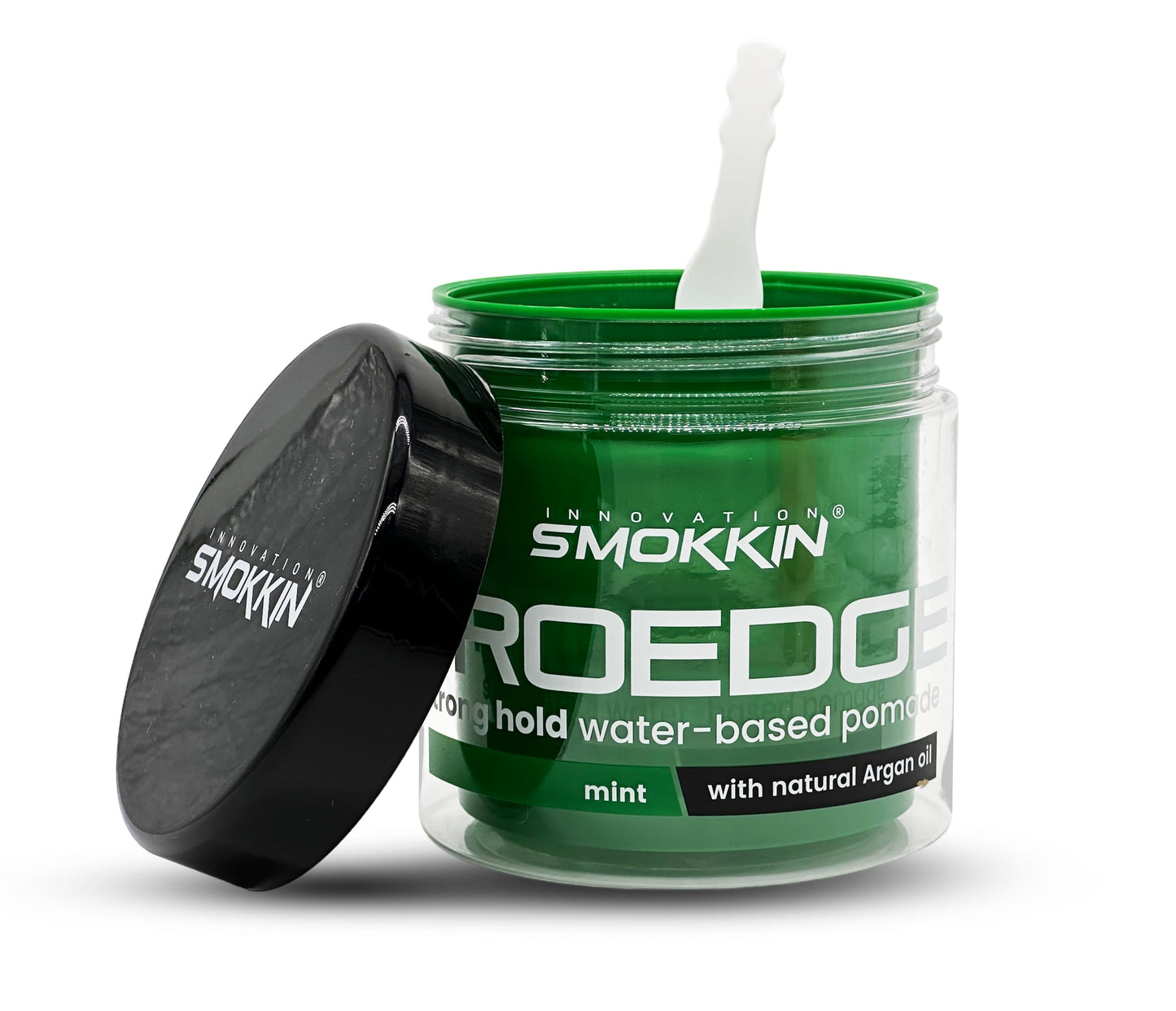 INNOVATION SMOKKIN Pro Edge Hair Styling Gel - Type Free Alcohol Free, Stylish Hair Gel with Strong Water Based Pomade (Mint 16 Fl oz)
