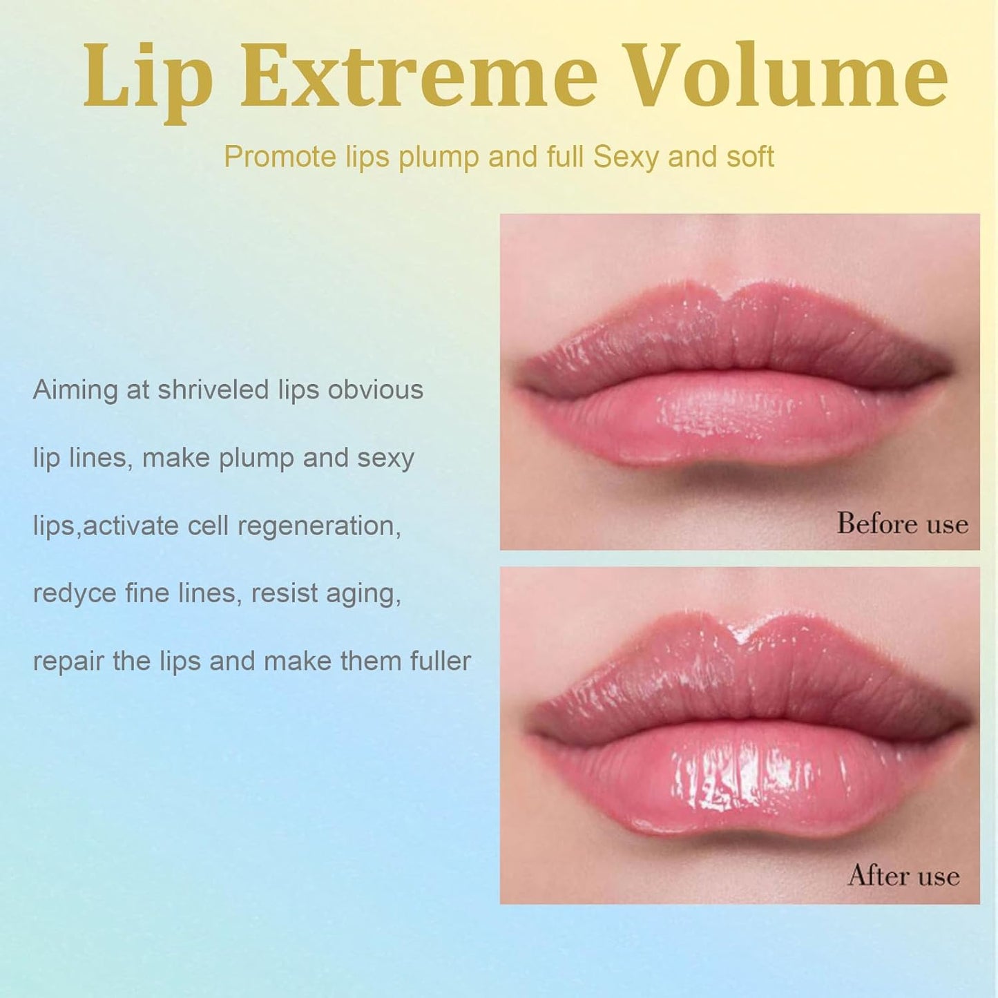 Skiennix Lip Plumper Set - Extreme Plumping Lip Gloss for Thicker, Fuller Lips - Moisturizing Formula