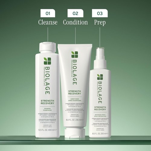 Biolage Strength Recovery Conditioner - Moisturizes & Strengthens Damaged Hair | Vegan & Paraben-Free Formula