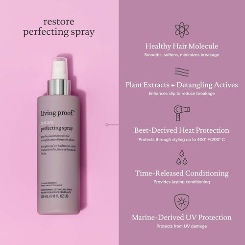 Living Proof Restore Perfecting Spray - Nourishing Hair Treatment for Smooth, Frizz-Free Locks