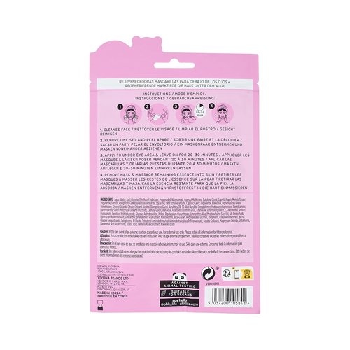 Oh K! Eye Mask - Hydrating Under Eye Patches with Niacinamide - 7 Pairs for Dark Circles & Puffiness