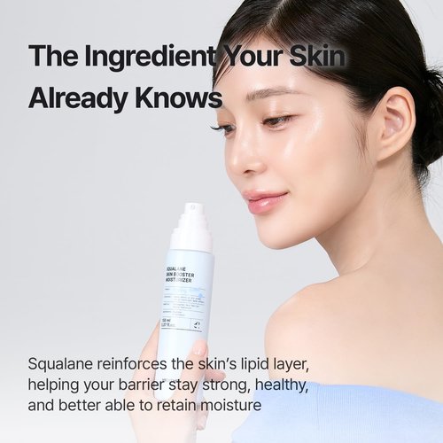 MEDITHERAPY Squalane Skin Booster Moisturizer – 8% Squalane + Panthenol + Hyaluronic Acid | Hydrating Moisturizer Face Cream for Dry Sensitive Skin | Lightweight Non-Greasy Barrier-Support 5.07 fl oz