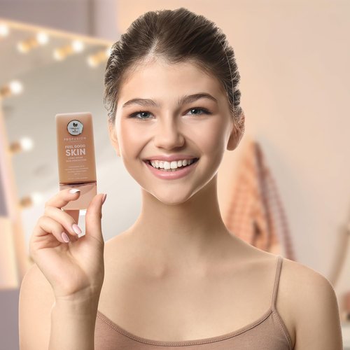 Profusion Cosmetics Liquid Foundation - Lightweight, Breathable Formula for Flawless Radiance | Vegan & Cruelty-Free - Medium 5