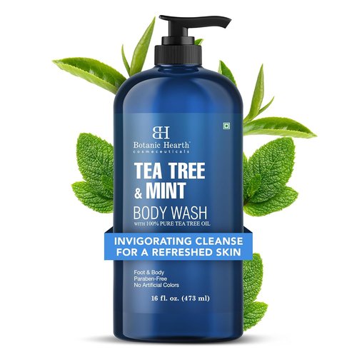 Botanic Hearth Tea Tree Oil Body Wash - Moisturizing & Soothing Formula, 16 Fl Oz | Promotes Healthy Skin