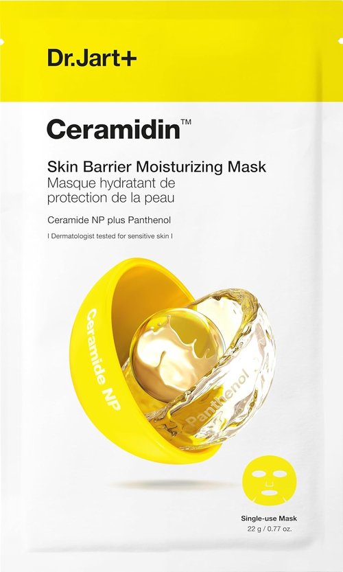 Dr.Jart+ Ceramidin Face Mask - Hydrating Sheet Mask for Skin Barrier Repair | Korean Skincare