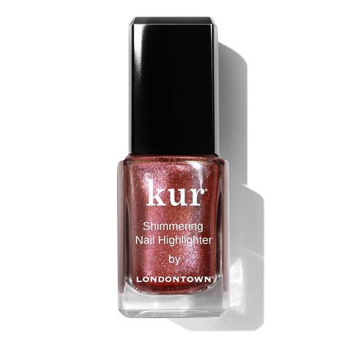 LONDONTOWN Shimmer Nail Highlighter - Iridescent Copper Rose Gold Nail Polish Treatment | Vegan & Cruelty-Free - 0.40 fl oz