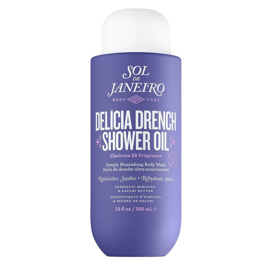 Sol de Janeiro Delicia Drench Shower Oil - Deeply Nourishing Body Wash for Soft Skin