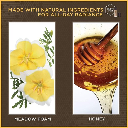 Burt's Bees Goodness Glows Liquid Makeup - Rich Caramel Shade | 1.0 Ounce for Flawless Skin