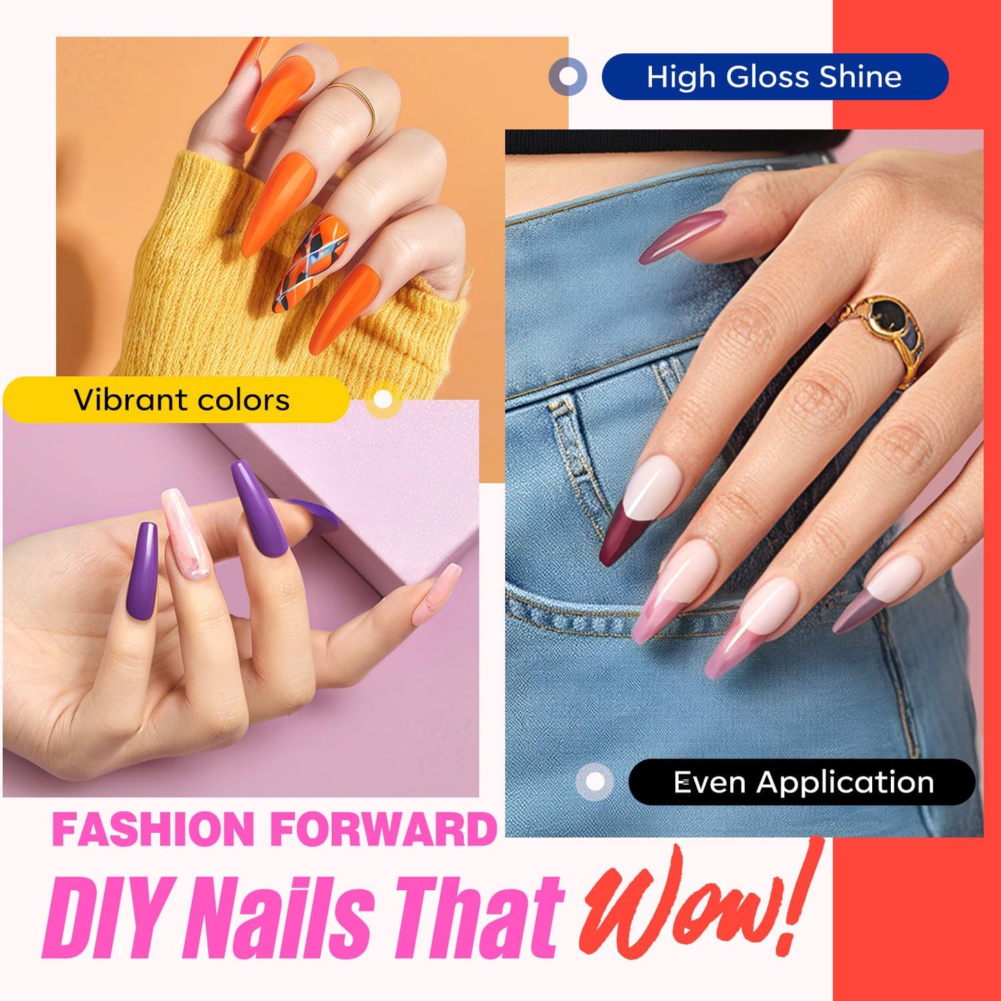 MEFA 34 Pcs Gel Nail Polish Kit with U V Light, 20 Colors All Seasons Soak Off Easter Gel Polish Nail Set with Matte/Glossy Base Top Coat Essential Manicure Tools Nails Art DIY Salon Home