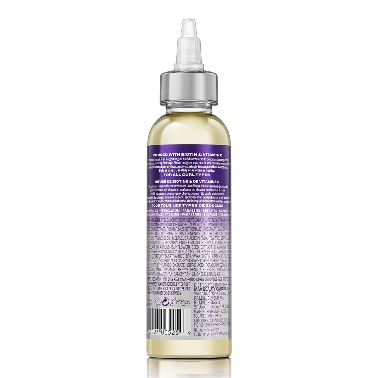 The Mane Choice Alpha Multi-Vitamin Scalp Hair Growth Oil, 4 Fl Oz, 1 Pack, Nourishing Scalp Oil with Biotin, Vitamin C, Rosemary, Rice Extract, Jojoba, Tea Tree & Castor Oil, Lightweight & Non-Greasy