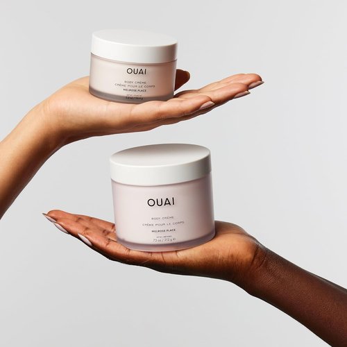 OUAI Body Cream - Hydrating Whipped Formula with Cupuaçu Butter & Coconut Oil | Travel Size (3.4 Oz)