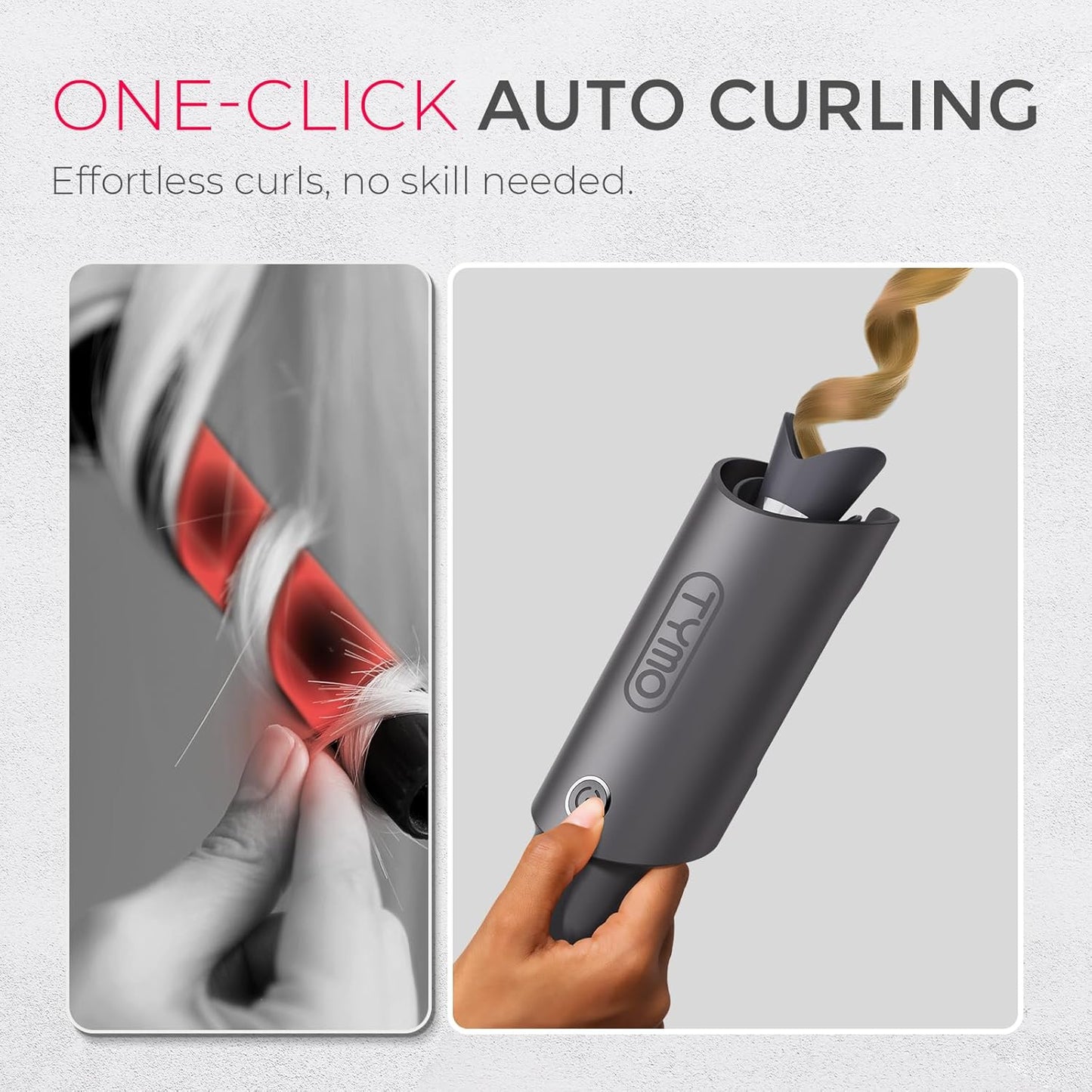 TYMO Hair Dryer Brush - High-Speed Compact Design with Automatic Curling Iron Functionality