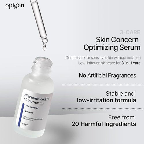 Regine Switzerland Niacinamide 22% + Zinc Serum - Pore Reducer for Acne-Prone Skin | 1oz