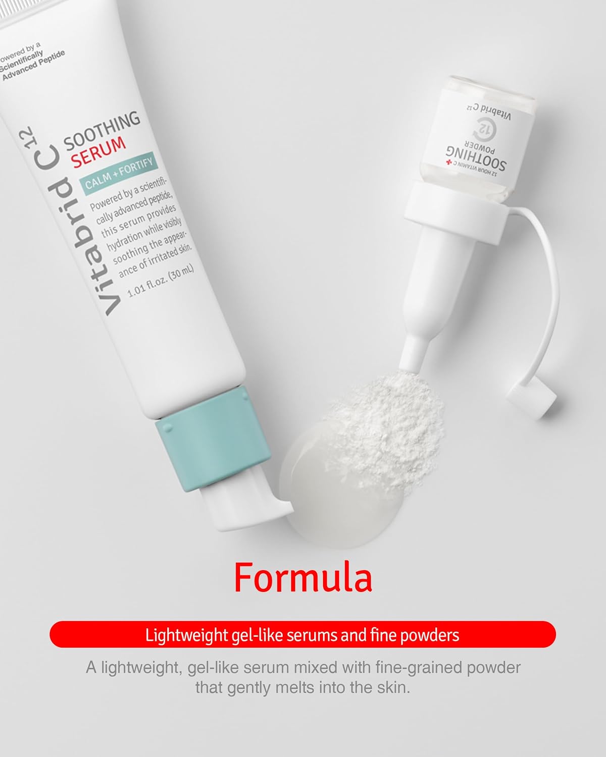 VITABRID C12 Vitamin C Soothing Serum for Acne-Prone Skin - Reduces Redness & Pores - 1.01 fl. oz.
