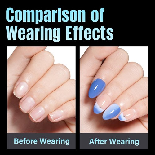 TOMICCA Short Almond Nail Tips, 240Pcs Half Matte Soft Acrylic Nail Tips, 12 Sizes Pre-Shaped Acrylic Nails Full Cover False Nails Almond Press on Nails Short Fake Nails for Extension Nail