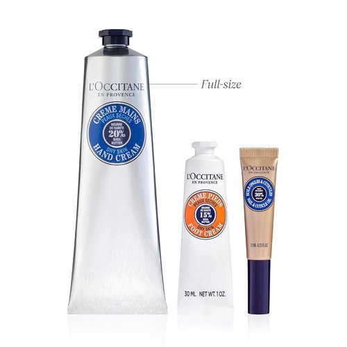L’Occitane Nourishing Mani-Pedi Gift Set - Shea Butter Skincare Trio for Daily Repair Essentials