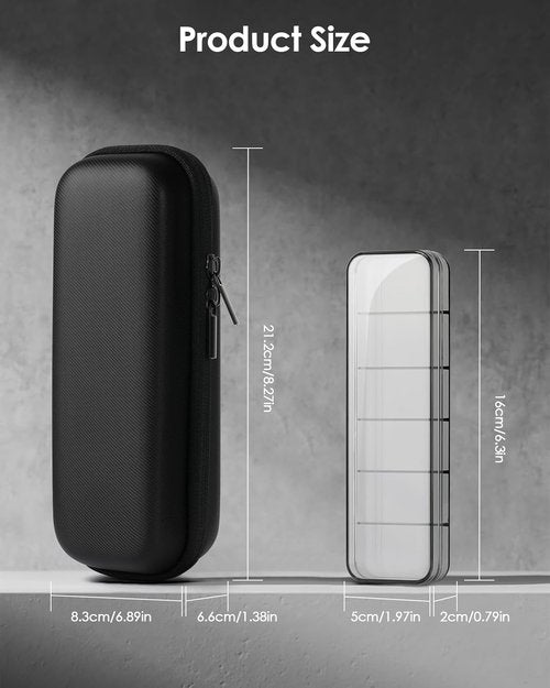 OBLADE Hard Travel Case - Waterproof Portable Storage Bag for OBlade Trimmer & Braun Shaver