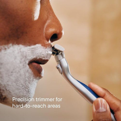Harry's-PLUS Razor for Men - Premium Handle with Advanced Pivoting System - Shaving Kit in Clay